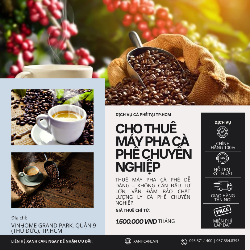 cho thuê máy pha cà phê tại TP.HCM 